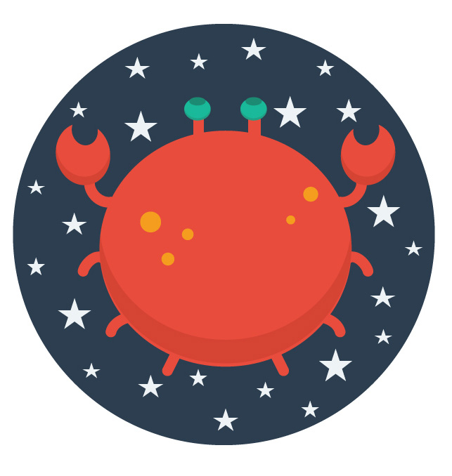 Zodiac,Signs,In,Circles,With,Stars,Simple,Flat,Vector,Illustration