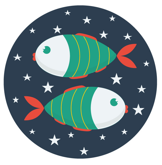 Zodiac,Signs,In,Circles,With,Stars,Simple,Flat,Vector,Illustration