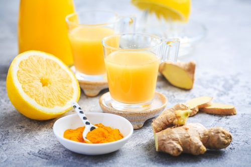 Close,Up,Of,Healthy,Ginger,Lemon,Turmeric,Shot,?,Ideal