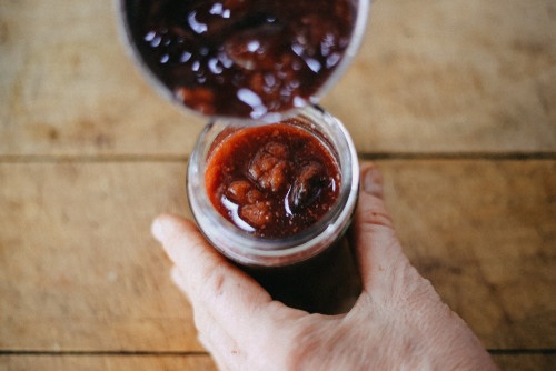 Fresh,Pear,Chutney,Making.,Image,With,High,Detail,And,Shallow